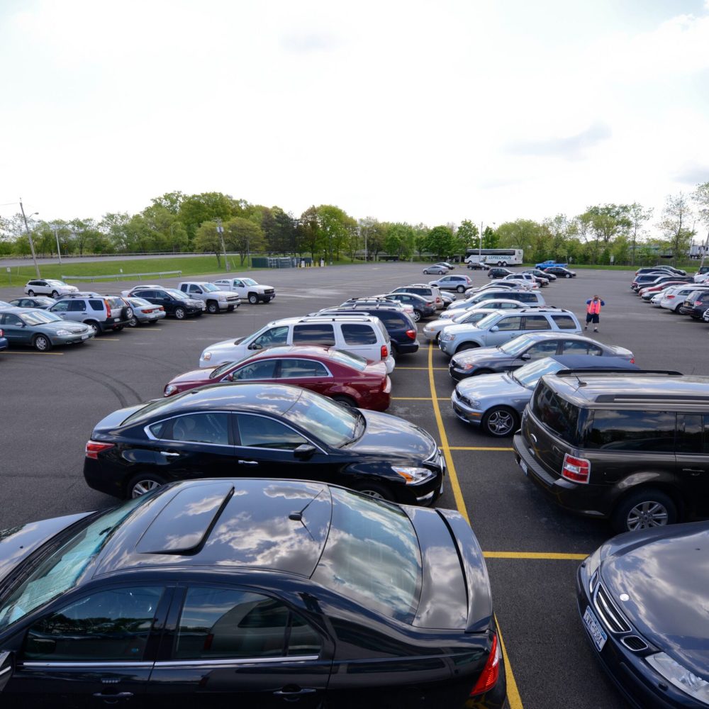 Commercial parking lot resurfacing